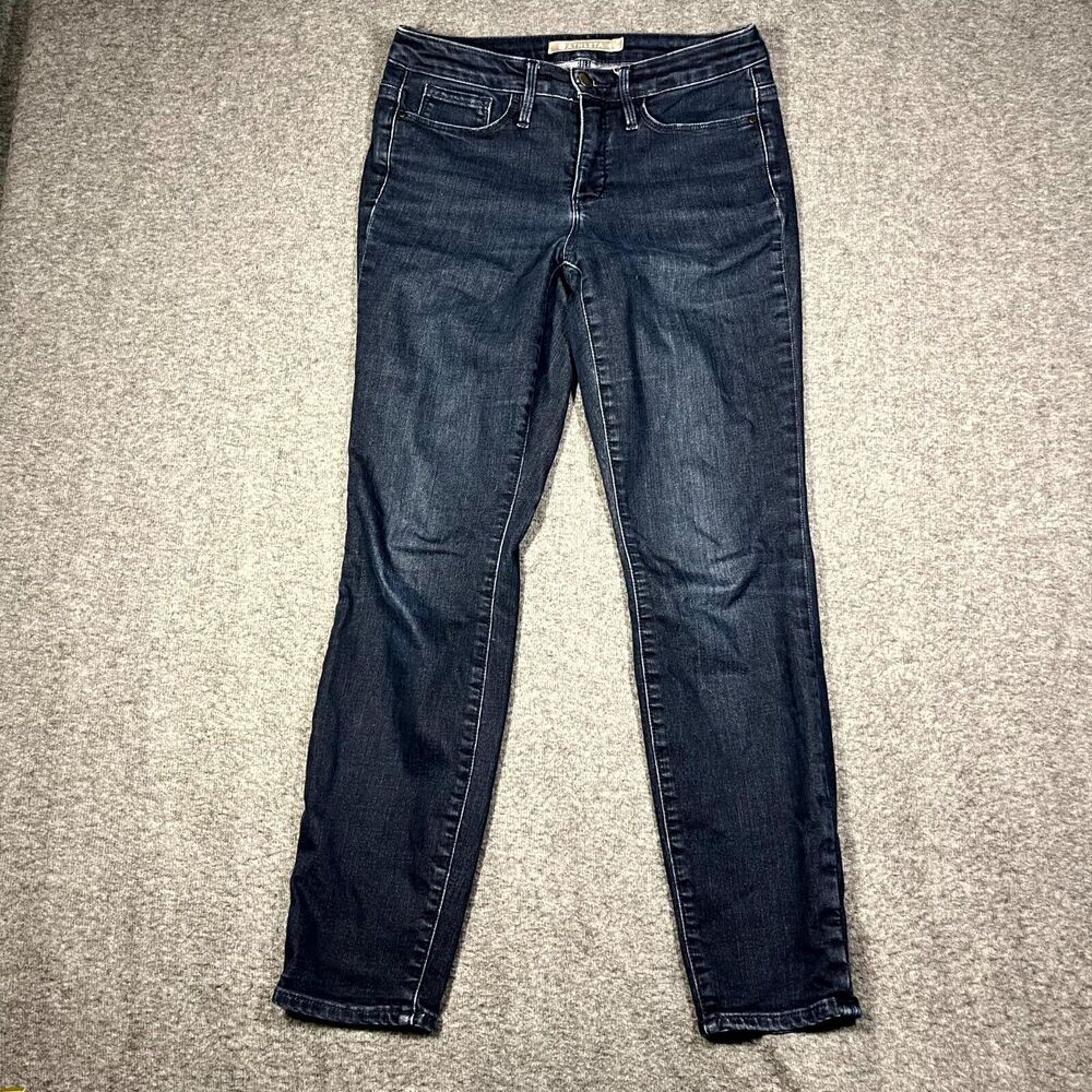 Athleta Sculptek Skinny Jeans Women's 6 Mid Rise Stretch Denim 30x29